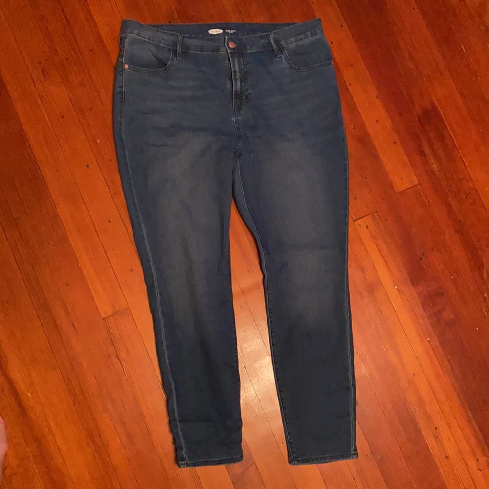 Old Navy Super Skinny Mid Rise Jeans, Size 16 - Picture 1 of 6